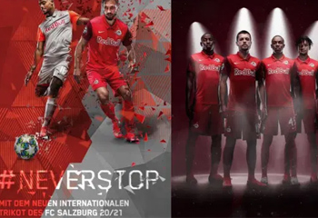 Red Bull Salzburg football shirts 2020-21